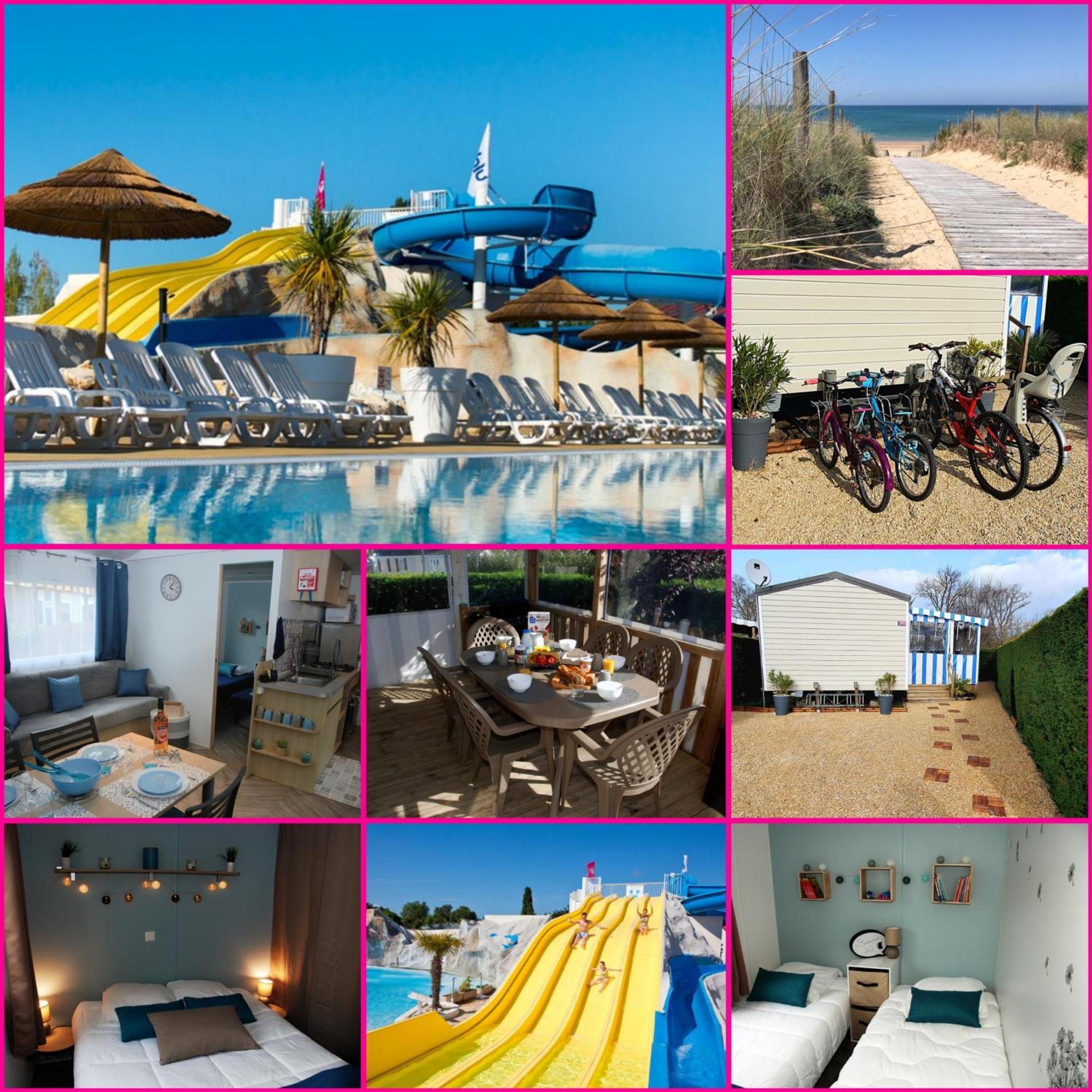 Mobilhome 2Ch Climatise-Terrasse Fermee-4 Velos-Camping 4 Etoiles Les Charmettes Les Mathes Exterior photo